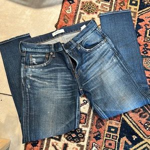 Moussy Vintage Dark Denim Mid Rise Jeans - Size 27